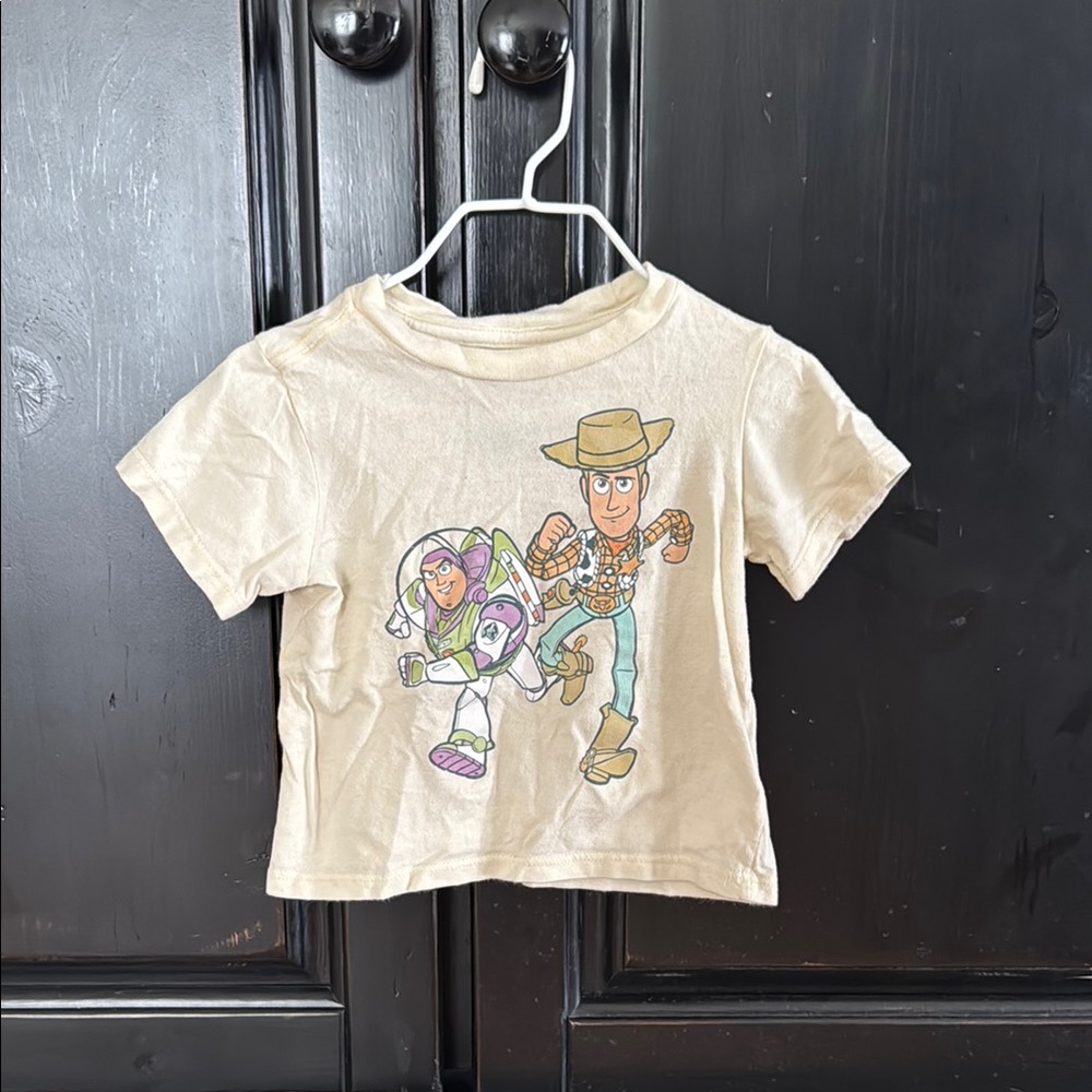 Disney Kids T-Shirt - Cream with Toy Story Characters